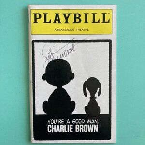 Kristin Chenoweth Signed Playbill You're a Good Man, Charlie Brown June 1999 B&W